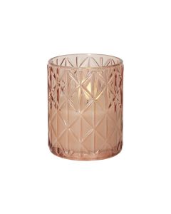 Star Trading LED-Kerze Flamme Romb, 12.5 cm, Pink