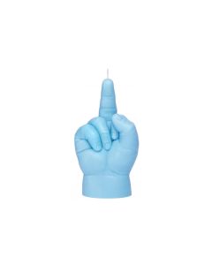 Mandatus Kerze Candle Hand Baby F*ck You, Blau