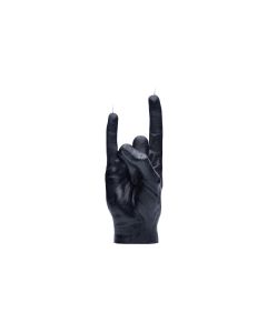 Mandatus Kerze Candle Hand You Rock, Schwarz