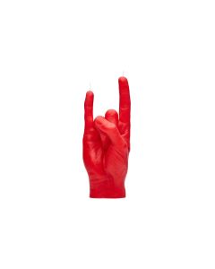 Mandatus Kerze Candle Hand You Rock, Rot