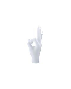 Mandatus Kerze Candle Hand OK, Weiss