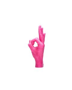 Mandatus Kerze Candle Hand OK, Pink