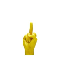 Mandatus Kerze Candle Hand F*ck you, Gelb