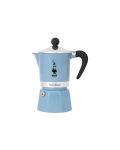 Bialetti Espressokocher Rainbow für 3 Tassen, Blau