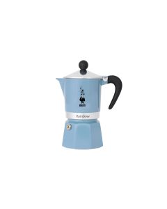 Bialetti Espressokocher Rainbow für 6 Tassen, Blau