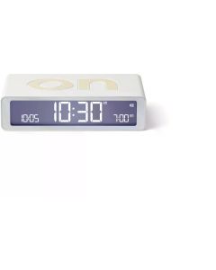Lexon Digitalwecker Flip Classic Weiss