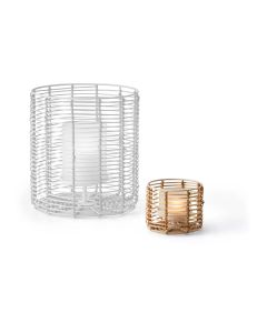Philippi Windlicht Cane 9 cm, Weiss