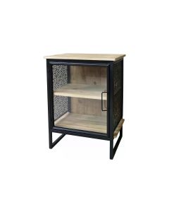 Chic Antique Beistelltisch Vence 65 x 49 x 36 cm, Nature/Schwarz