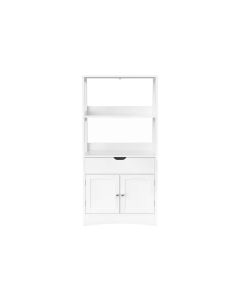 VASAGLE Badezimmerregal 60 x 32.5 x 122 cm, Weiss
