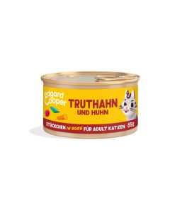Edgard & Cooper Nassfutter Adult Truthahn & Huhn, 18 x 85g