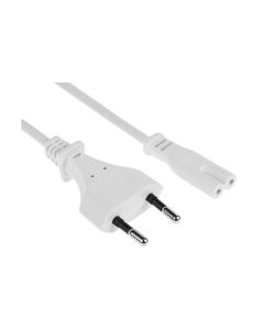FURBER.power Netzkabel C7-T26 3.0 m Weiss