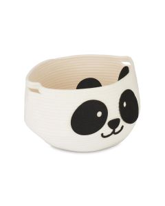 relaxdays Spielzeugkorb Filz Panda