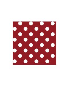 d-c-fix Tischdecke Manhattan Venita 110 cm x 1.4 m, Rot/Weiss