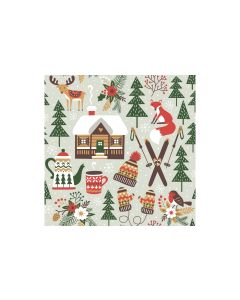 Paper + Design Papierservietten Winter Cabin 24 cm x 24 cm, 20 Stück