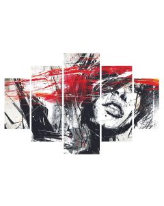 Wallxpert Bild Woman 5-teilig, 92 x 56 cm