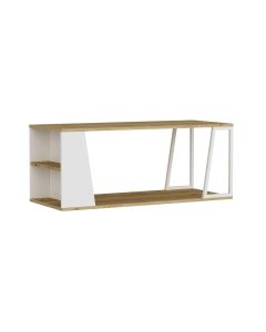 Woody Fashion Couchtisch Lissa 120 x 48.6 cm, Braun/Weiss