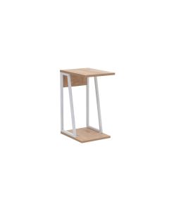 Woody Fashion Beistelltisch Lissa 30 x 56.8 cm, Nature/Weiss