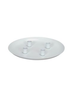 COCON Kerzenhalter Teller, Weiss