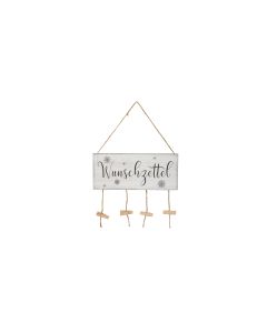 COCON Schild Wunschzettel 30 x 13 cm