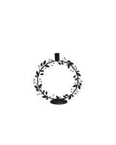 COCON Kerzenhalter Kranz, Schwarz