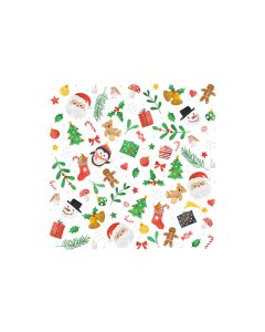Braun + Company Weihnachtsservietten Dezember 33 cm x 33 cm, 20 Stück
