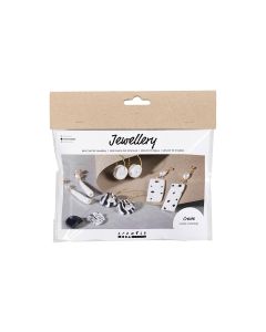 Creativ Company Schmuck Bastelset Ohrringe Schwarz/Weiss