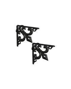 relaxdays Regalträger Antik 2er Set, Schwarz