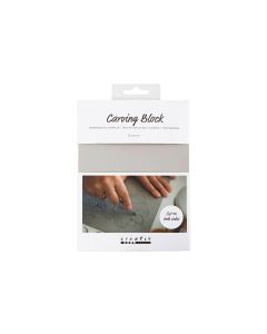 Creativ Company Stempel Zubehör Linoldruckplatte Gummi 15 x 20 cm