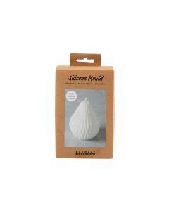 Creativ Company Kerzengiessform Silikon gerippte Tropfenform