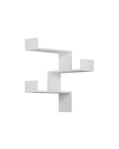 Woody Fashion Wandregal Luksa 60 x 60 x 90 cm, Weiss