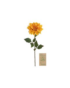 Botanic-Haus Kunstblume Dahlie, Orange-Gelb, 66 cm