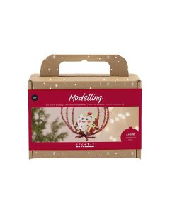 Creativ Company Bastelset Modellieren Herzförmige Weihnachtsfigur