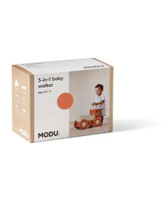 MODU 3-in-1 Baby Walker Burnt Orange / Dusty Green
