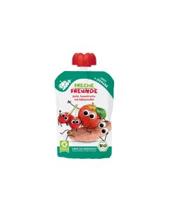 Freche Freunde Quetschbeutel Apfel, Kirsche, Süsskartoffel 100 g