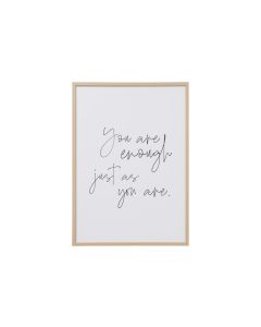 Boltze Poster Enough 50 cm x 70 cm, Pappel