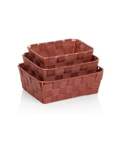 Kela Bad-Utensilienhalter Alvaro 3-teilig, Terracotta