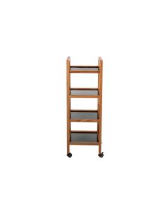 Wenko Badezimmerregal Fondi 35 x 97 cm, Braun/Grau