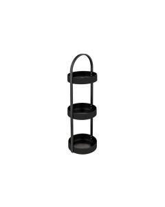 Wenko Badezimmerregal Dongo 24.5 x 73 cm, Schwarz