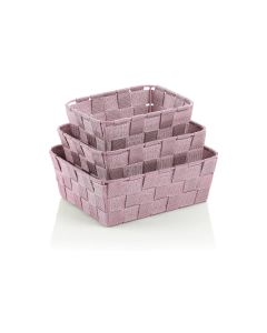Kela Bad-Utensilienhalter Alvaro 3-teilig, Altrosa