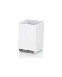 Kela Zahnputzbecher Cube Weiss
