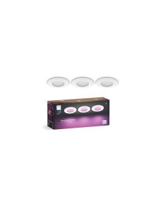 Philips Hue White & Color Ambiance Slim Recessed 90 mm 3er weiss