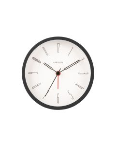 KARLSSON Klassischer Wecker Belle Numbers 11 cm, Schwarz