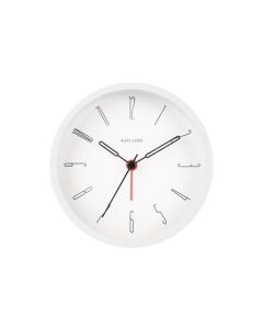 KARLSSON Klassischer Wecker Belle Numbers 11 cm, Weiss