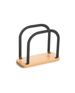 MSV Serviettenhalter Elie Nature/Schwarz