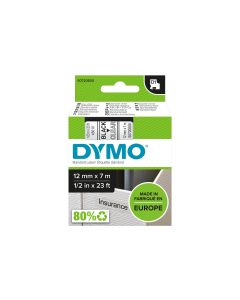 DYMO Beschriftungsband D1 Schwarz auf Transparent