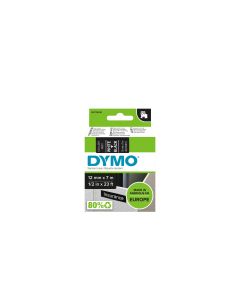 DYMO Beschriftungsband D1 Weiss auf Schwarz