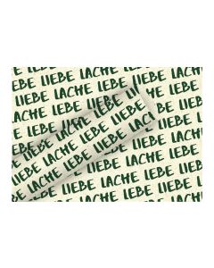 Braun + Company Geschenkpapier By Nature Gras Lebe, Liebe 1.5 m x 70 cm