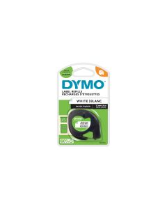 DYMO Beschriftungsband LetraTag Schwarz auf Weiss