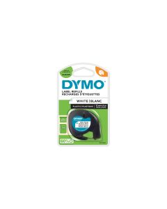 DYMO Beschriftungsband LetraTag Schwarz auf Weiss