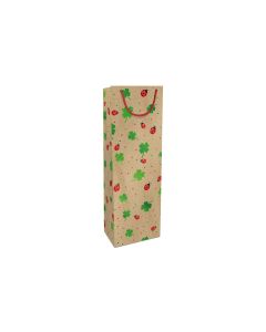 Braun + Company Flaschentasche  Natural Luck 12 x 36 x 8 cm, Braun